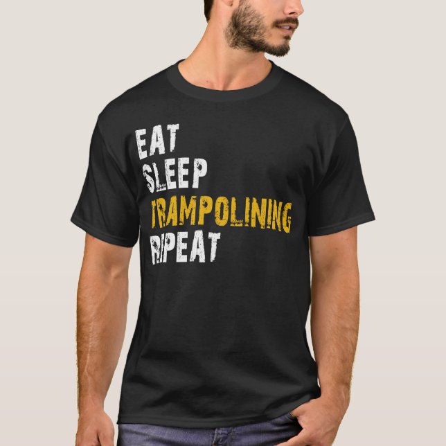 T-shirt répéter le trampolage du sommeil (Devant)