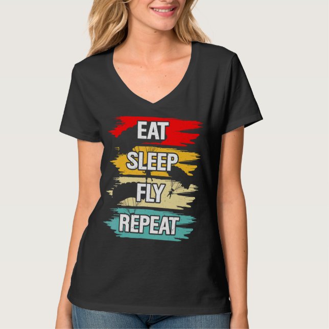T-shirt Répéter le vol du sommeil (Devant)