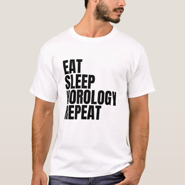 T-shirt Répéter l'horologie du sommeil (Devant)