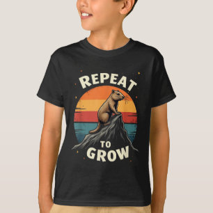 T-shirt Répéter pour augmenter le jour de la marmotte Conc