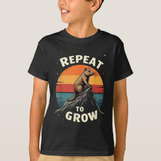 T-shirt Répéter pour augmenter le jour de la marmotte Conc