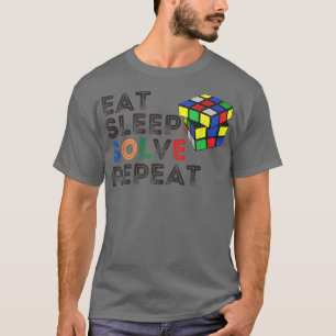 T-shirt Répéter Répéter Rétro Speedcubing Cubing Pu