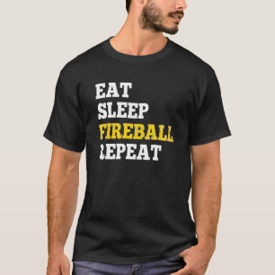 T-shirt Répétez La Boule De Jeu De Sommeil Pour Les Joueur