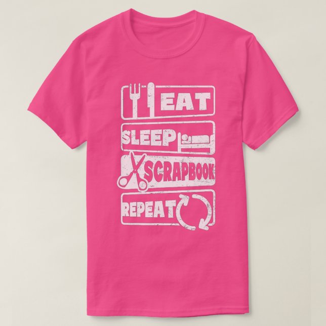 T-shirt Répétition Conception du scrapbooking (Design devant)