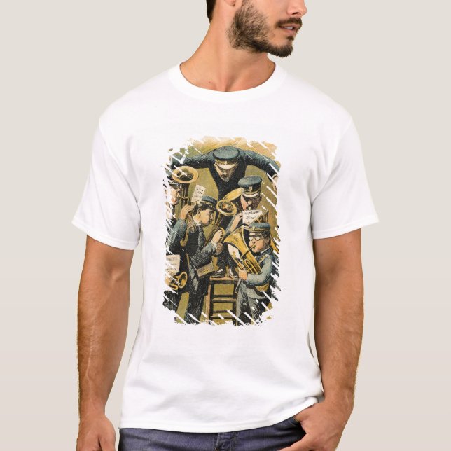 T-shirt Répétition de bande (Devant)