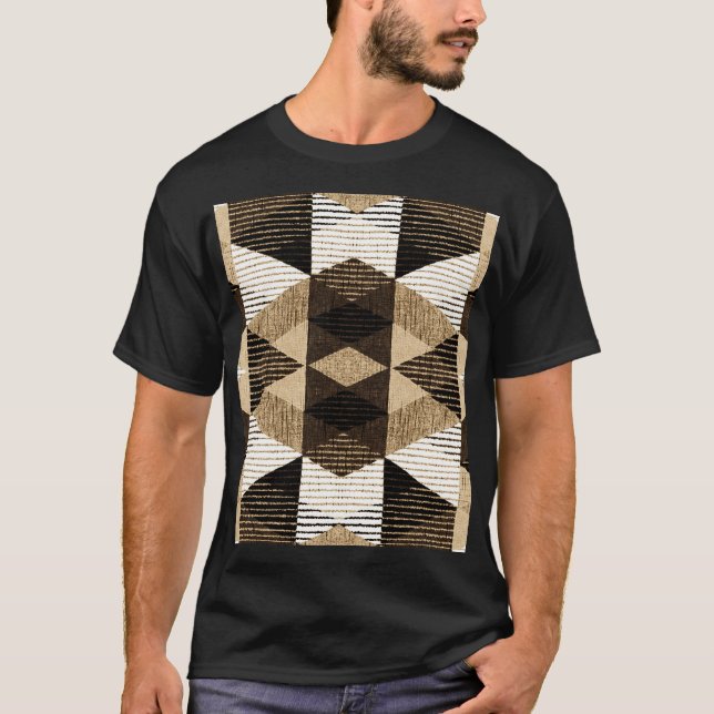 T-shirt Répétition de géométrie : Conception Arrière - pla (Devant)