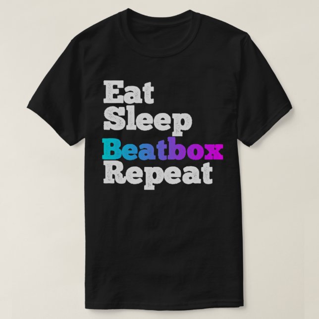 T-shirt Répétition de la beatbox du sommeil (Design devant)