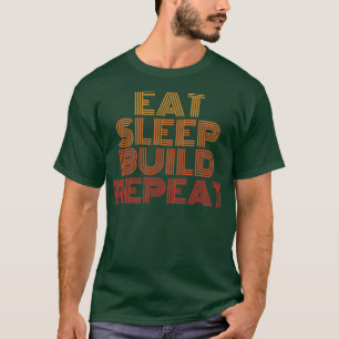 T-shirt Répétition de la construction du sommeil