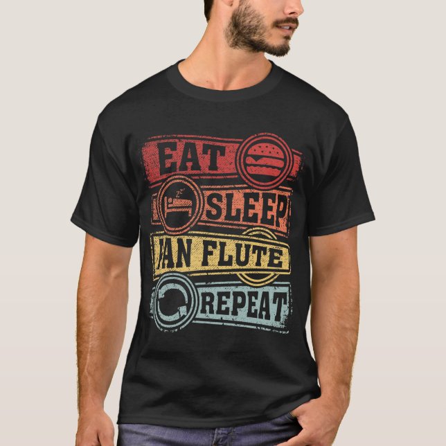T-shirt Répétition de la feuille de sommeil (Devant)