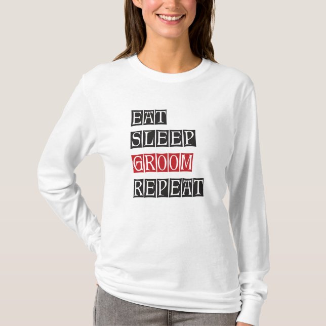 T-shirt Répétition de la pièce de sommeil (Devant)