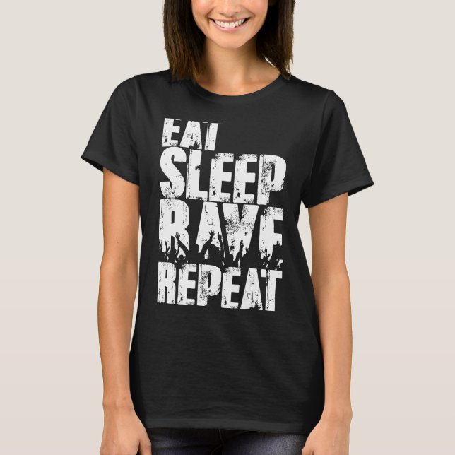T-shirt Répétition de la rave du sommeil (Devant)
