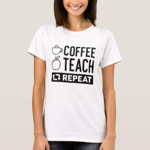 T-shirt Répétition de l'enseignement du café