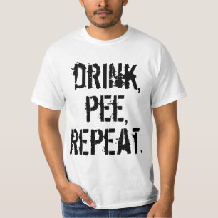 T-shirt Répétition de pipi de boissons