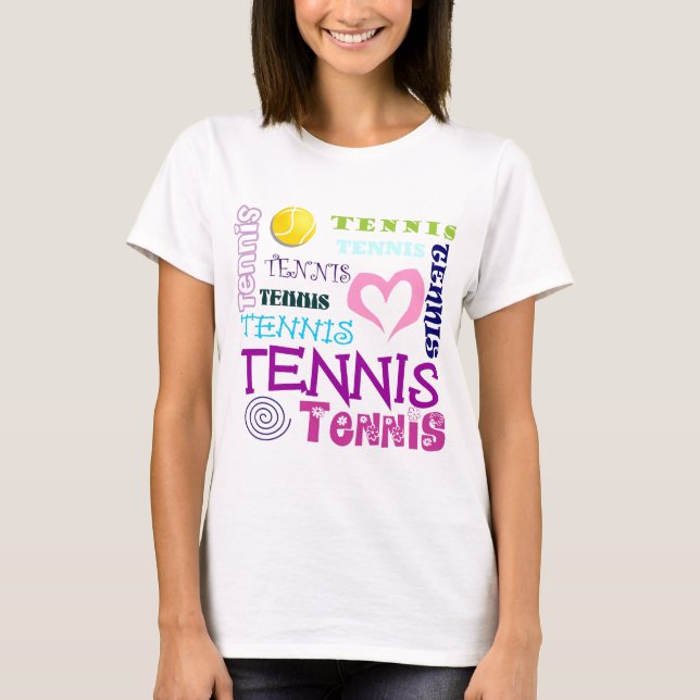 T-shirt Répétition de tennis (Devant)