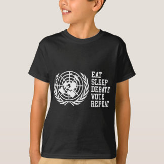 T-shirt Répétition du débat Modèle de logo ONU