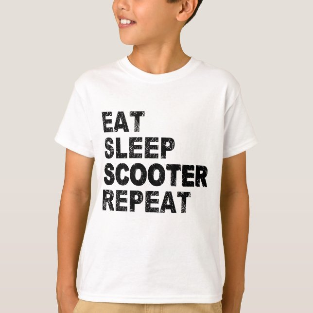 T-shirt Répétition du scooter de sommeil de Mat (Devant)