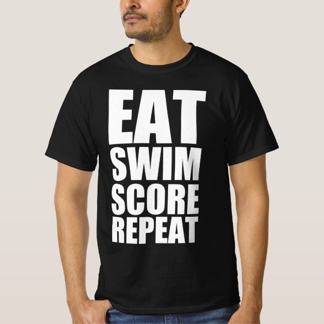 T-shirt Répétition du score de natation (Devant)