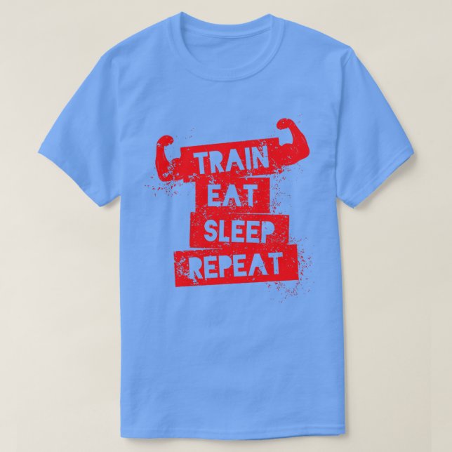 T-shirt Répétition du sommeil du train (Design devant)