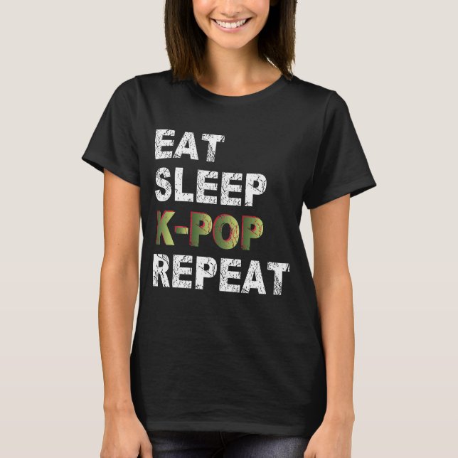 T-shirt Répétition K-Pop du sommeil (Devant)