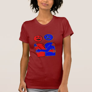 T-shirt Répétition LIBRE de sourire d'étreintes