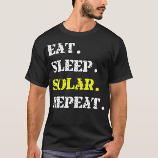 T-shirt Répétition solaire du sommeil du mangeur jaune