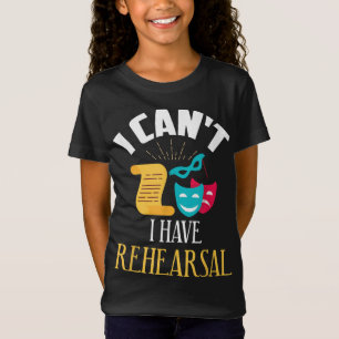 T-Shirt répétition théâtrale acteur acteur conception