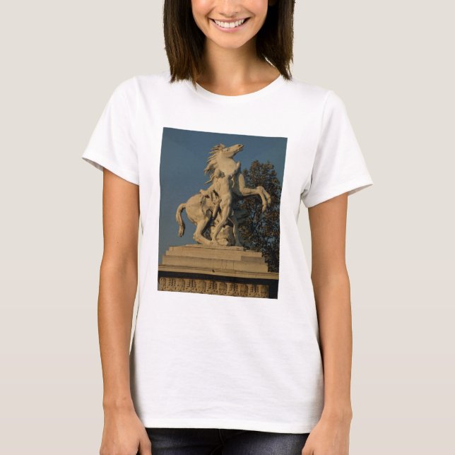 T-shirt Réplique de l'un des deux "Marly Horses" d'origine (Devant)