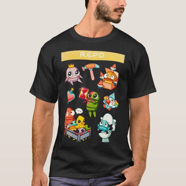 T-shirt Repo drôle rétro (Devant)