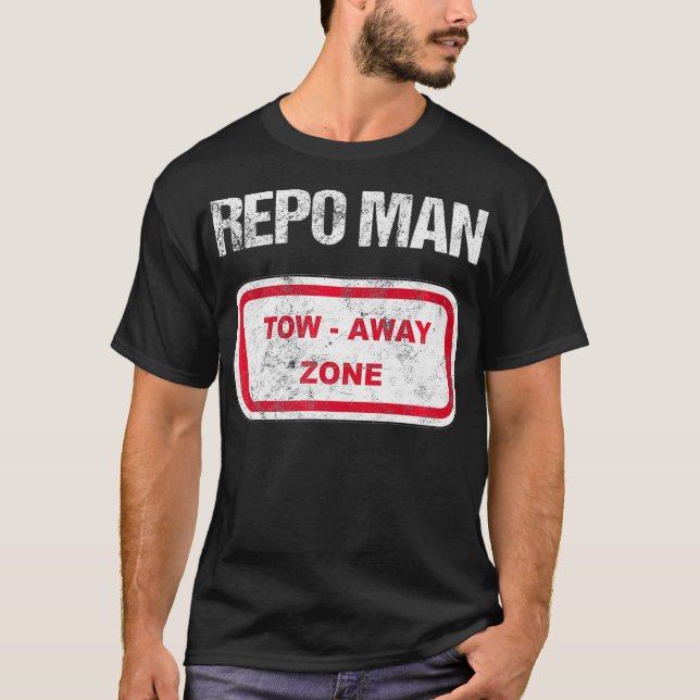T-shirt Repo Man Récupération Camion Camion Funky Reposses (Devant)
