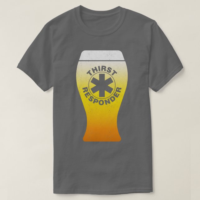 T-shirt Répondeur de soif Funny Beer (Design devant)