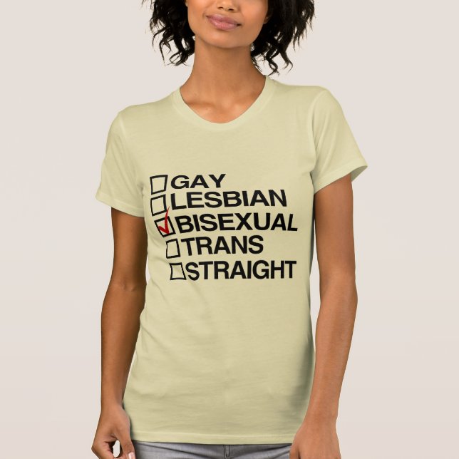 T-SHIRT RÉPONSE BISEXUAL (Devant)