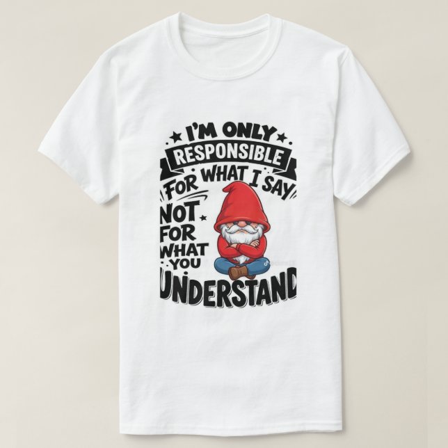 T-shirt Réponse Comprendre  (Design devant)