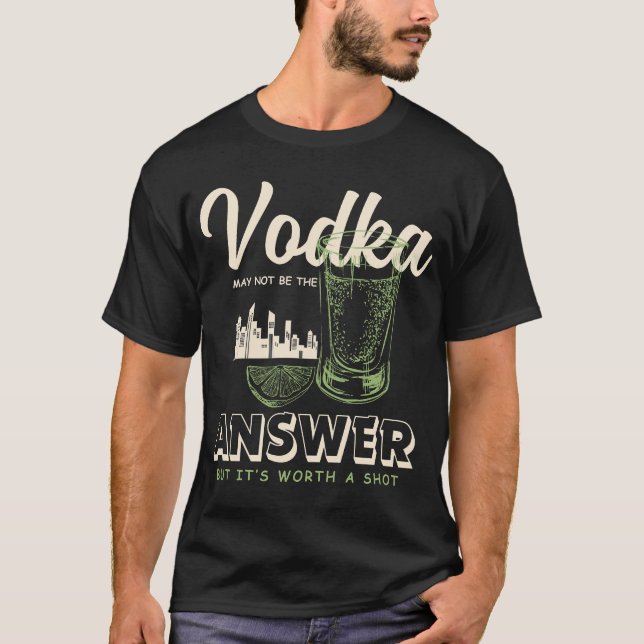 T-shirt Réponse vodka (Devant)