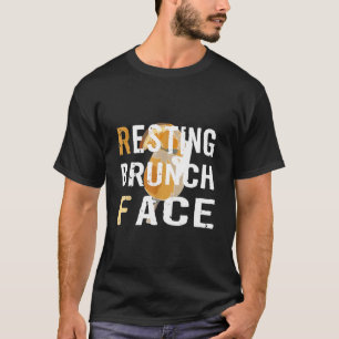 T-shirt Repos Brunch Face Champagne Mimosa Drôle