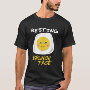 T-shirt Repos Brunch Face Cute Egg Drôle Petit Déjeuner Dé