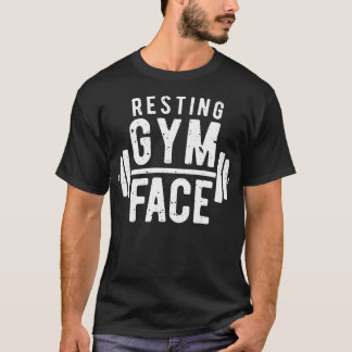 T-shirt Repos Gym Visage T Chemise Fitness Hommes Femmes D
