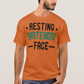 T-shirt Repose Bartender Face Bartender idée cadeau Mixolo