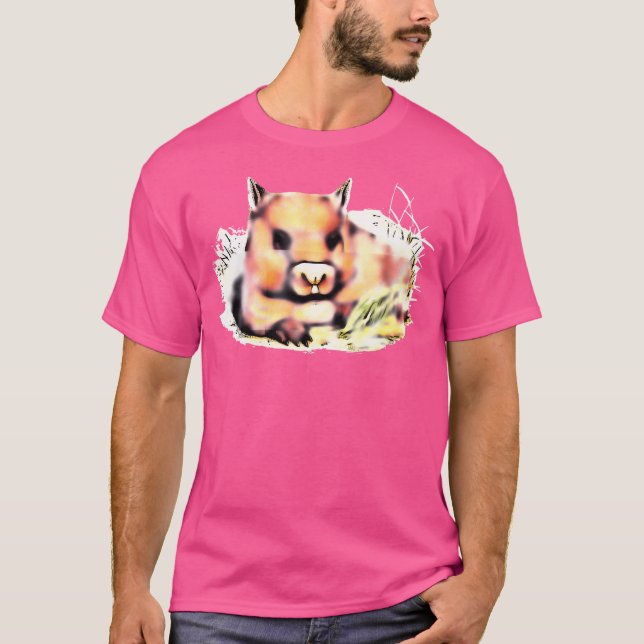 T-shirt Repose de la bande dessinée Wombat (Devant)