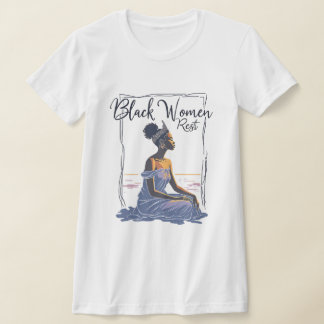 T-shirt REPOSE DES femmes noires