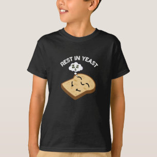 T-shirt Repose en levure Blagues drôles de pain sur fond s