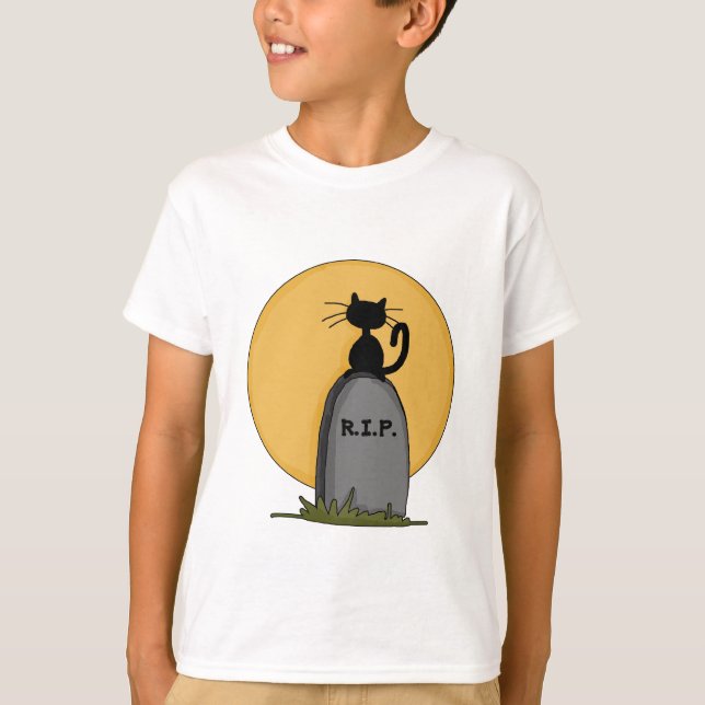 T-shirt Repose en paix Chemise à manches longues Halloween (Devant)