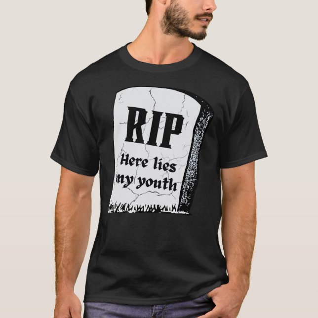 T-shirt Repose En Repose Ici, Mon Jeune Mort À Mon Enfant  (Devant)