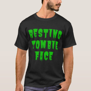 T-shirt Repose Visage Zombie - Drôle Halloween 2022