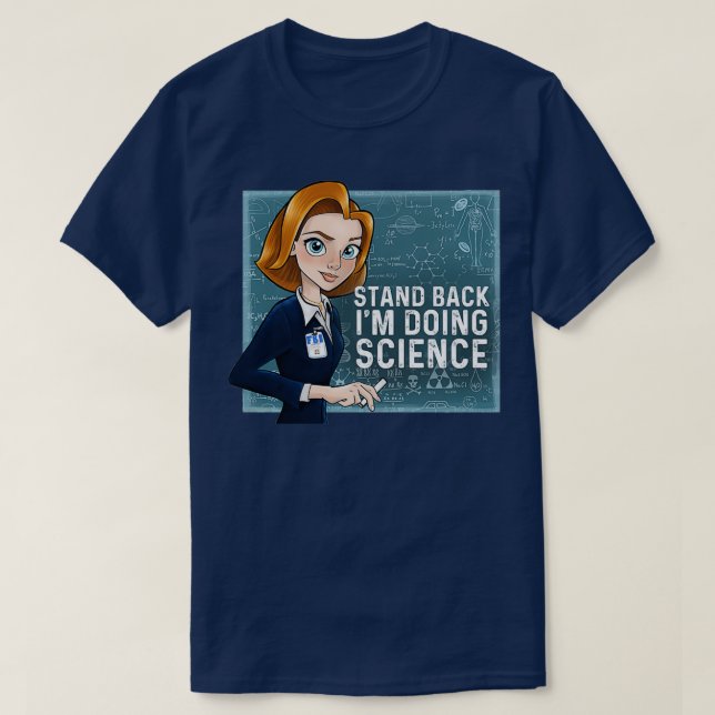 T-shirt Reposez-Vous Je Fais Science Dana Scully  (Design devant)