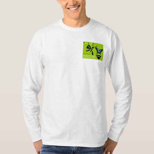T-shirt Repoussez le logo et la protestation (Devant)