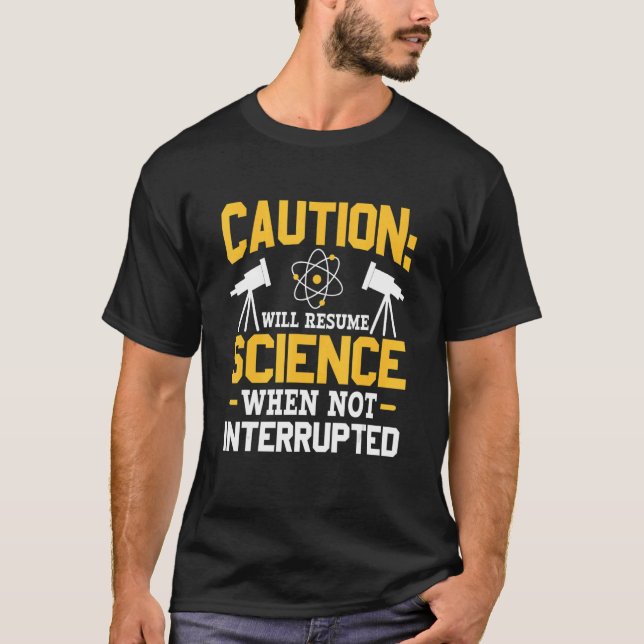 T-shirt Reprendra la science quand pas Interrompu ADN Repl (Devant)
