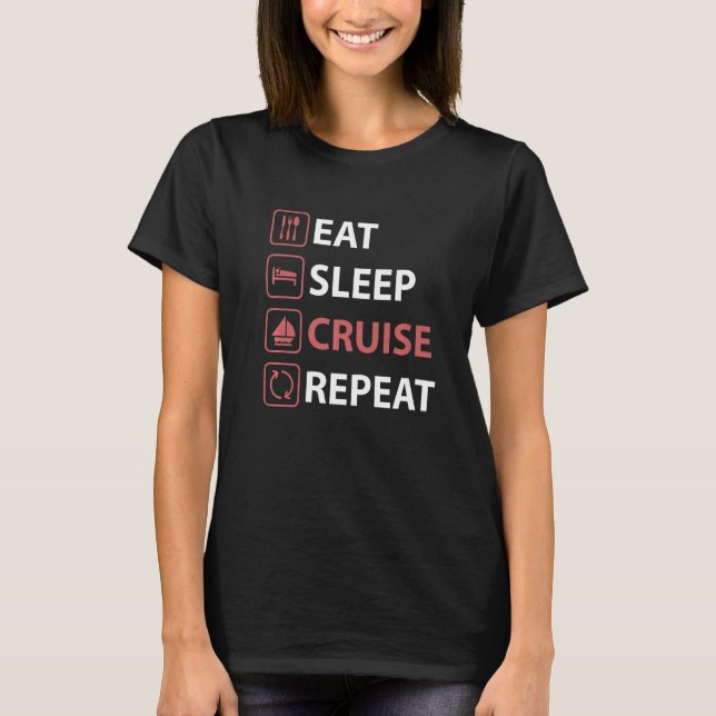 T-shirt Reprendre la croisière du sommeil (Devant)