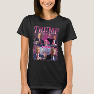 T-shirt Reprenez l'Amérique, Daddle à la maison Trump rose