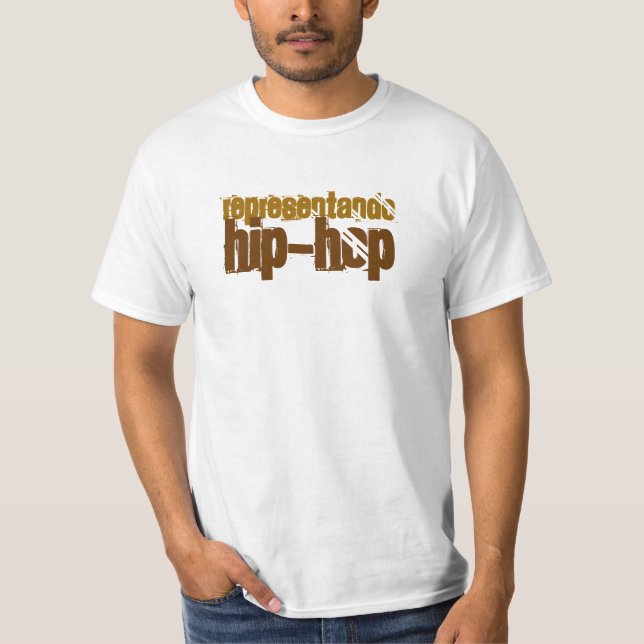 T-SHIRT REPRESENTANDO, HIP-HOP (Devant)
