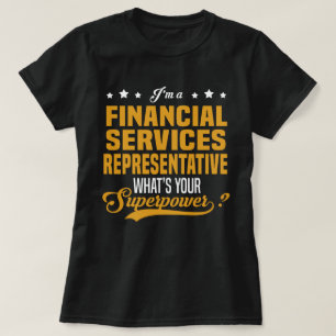 T-shirt Représentant des services financiers